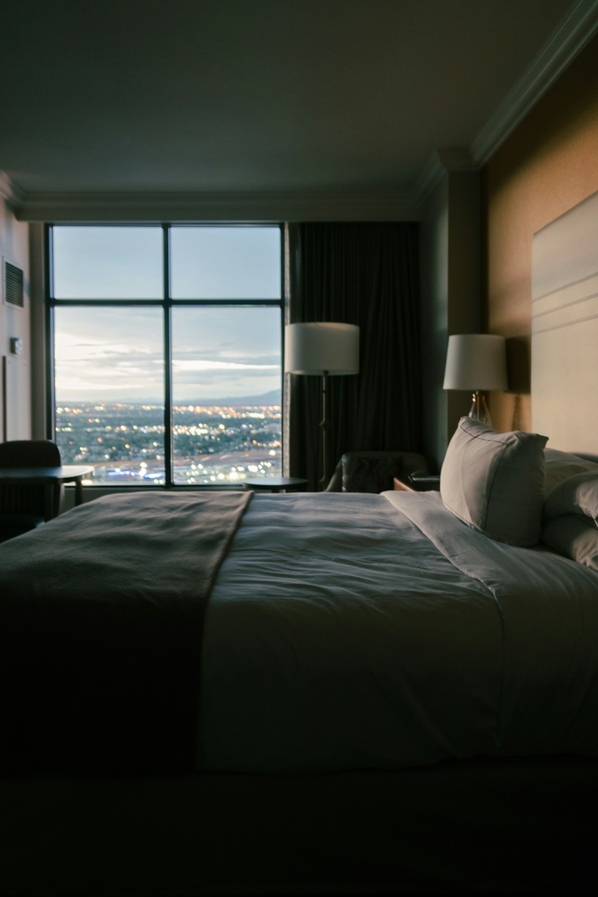 Hotel room with city view, Kota Bharu, Malaysia