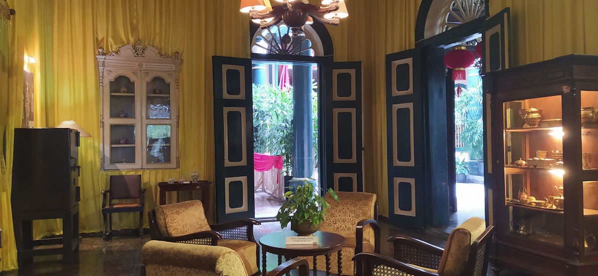 Heritage guesthouse room, Malacca, Malaysia