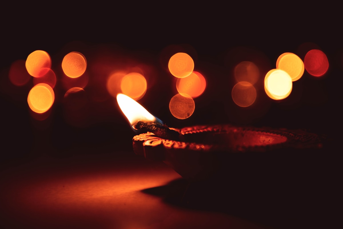 Deepavali candle, festival of lights, Malaysia in November